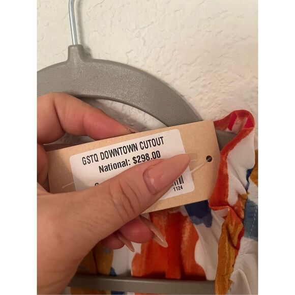 GSTQ Womens Casual Long Sleeve Smocked Ruffle Layer Tunic Dress Swing Mini Dress - Picture 7 of 10